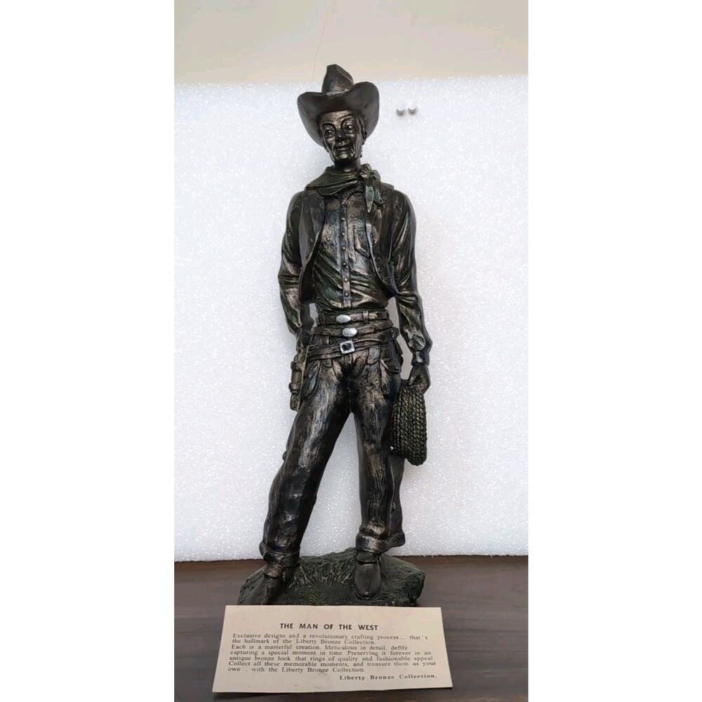 Liberty Bronze Collection The Man Of The West Resin Western John Wayne